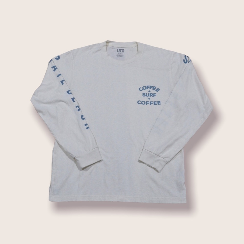Uniqlo Coffee + Surf + Coffee Long Sleeve Shirt